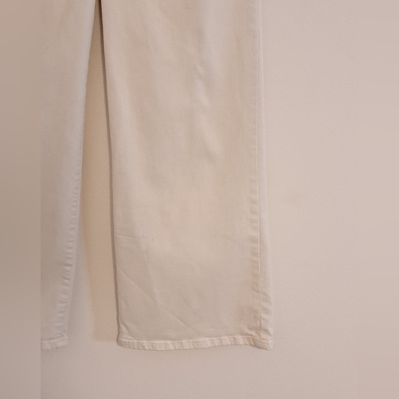 Kut from the Kloth White Slightly Cropped Wide Leg Jeans Misses Size 10 - Picture 4 of 10